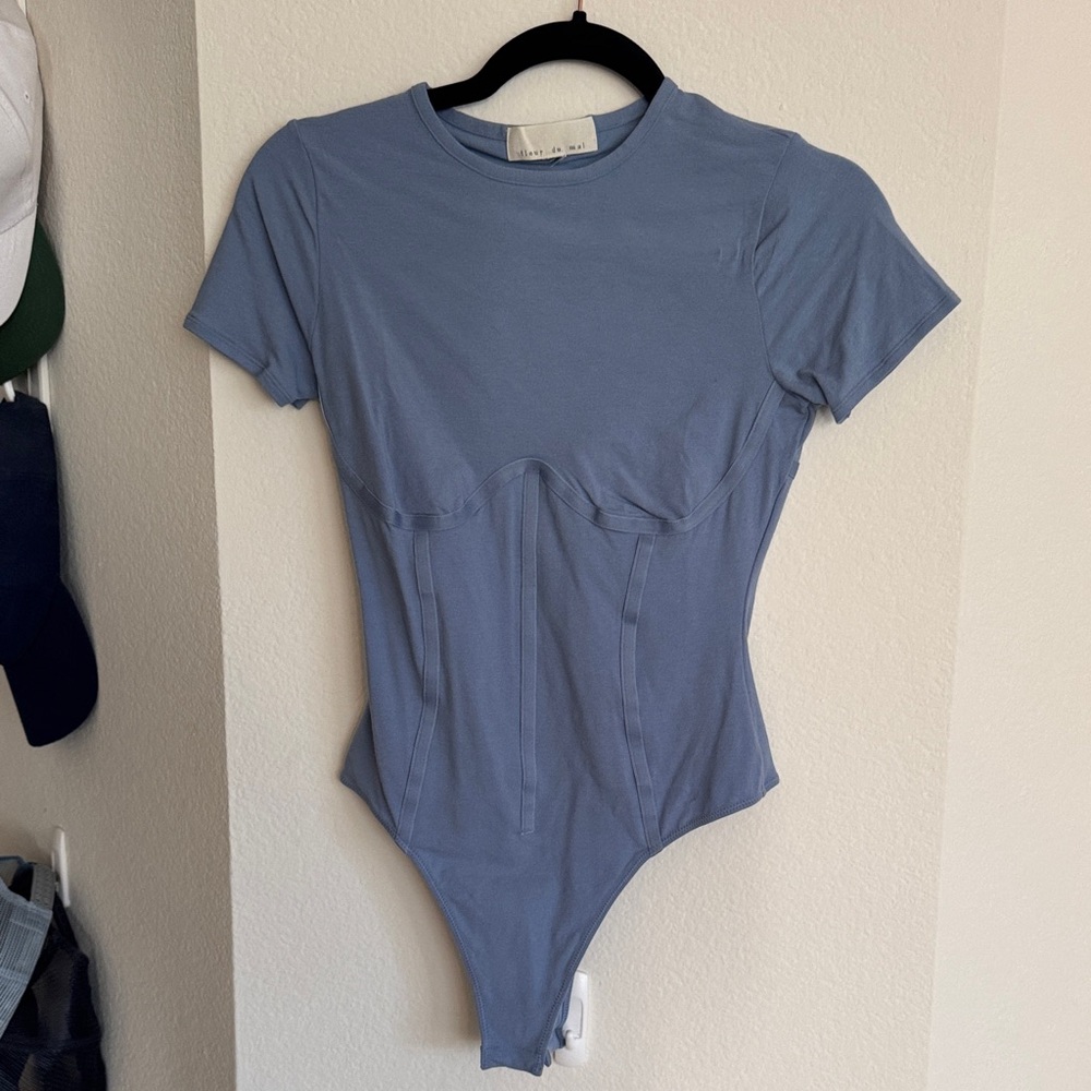Blue Short Sleeve Bodysuit
